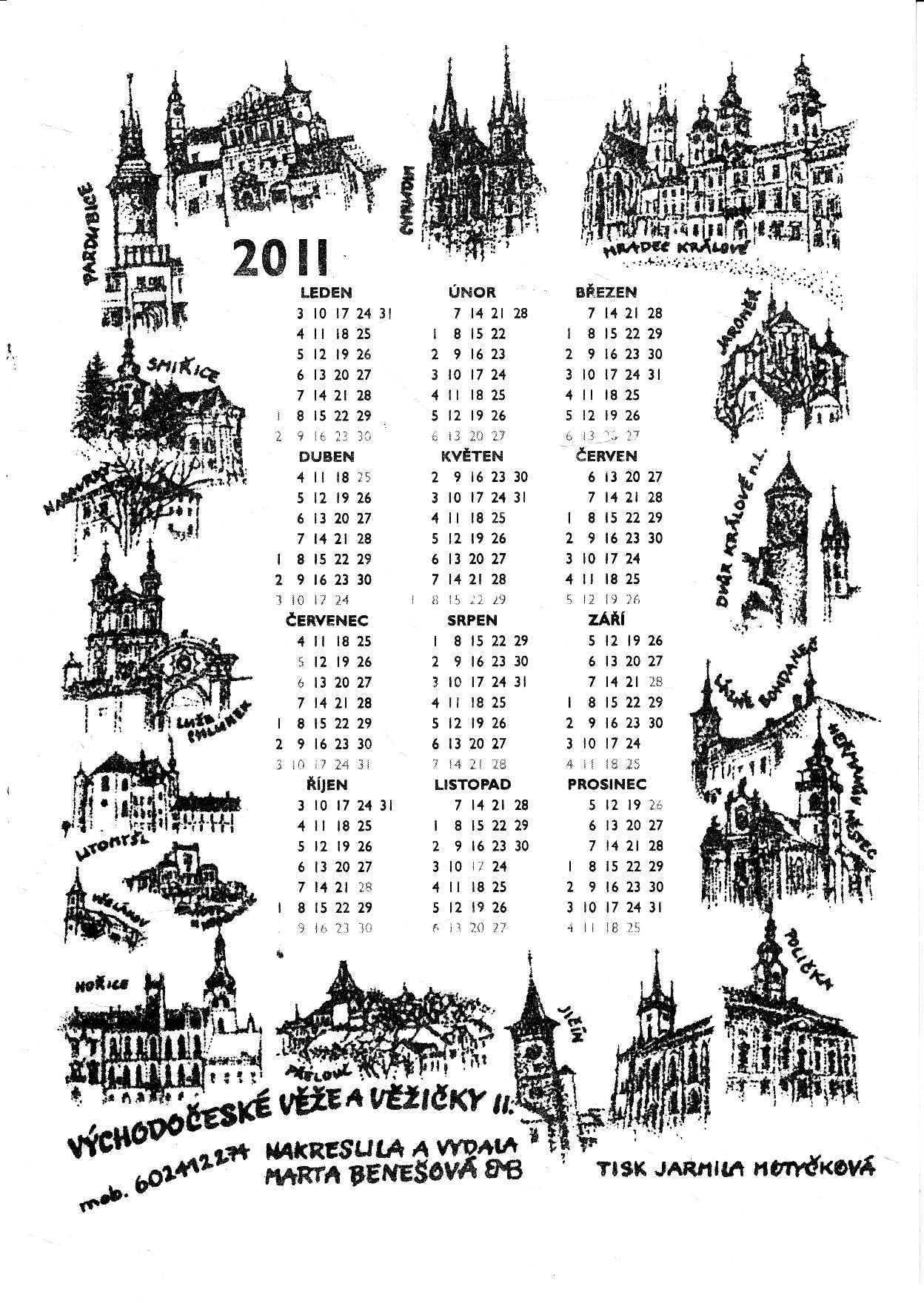 kalendář 2011