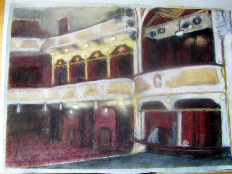 Než vejdou diváci, 66x47, 10.000,-