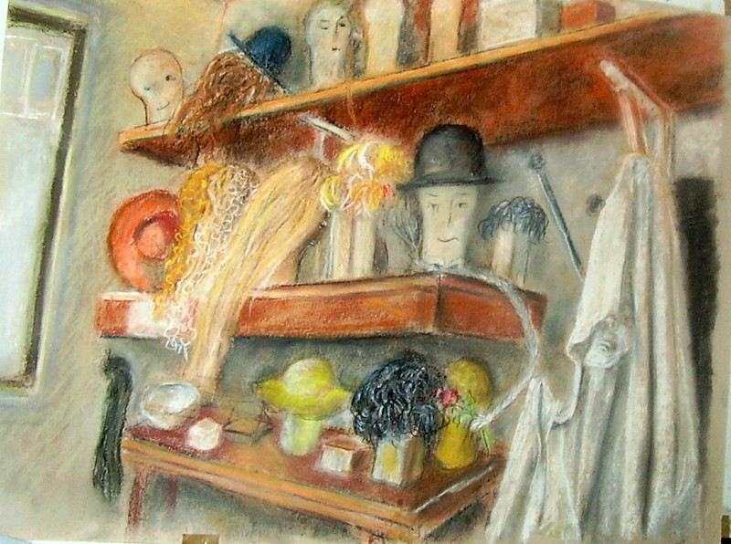 Příběh oživlých paruk, 35x53, 5.000,-